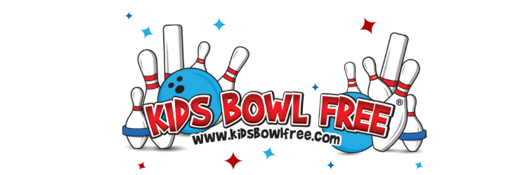Kids  Bowl Free - bowling pins