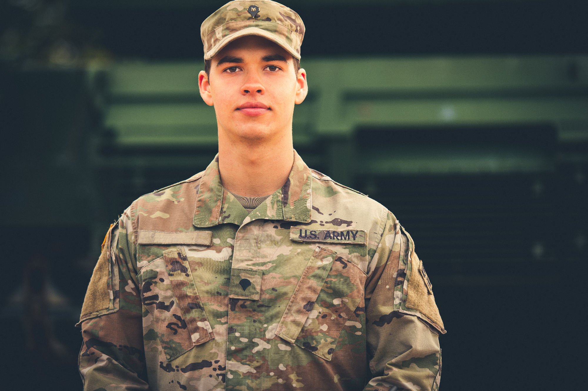 Women standing in Army uniform 