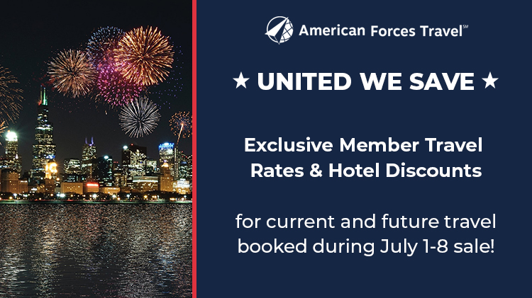 Memorial Day savings Armed Forces Travel